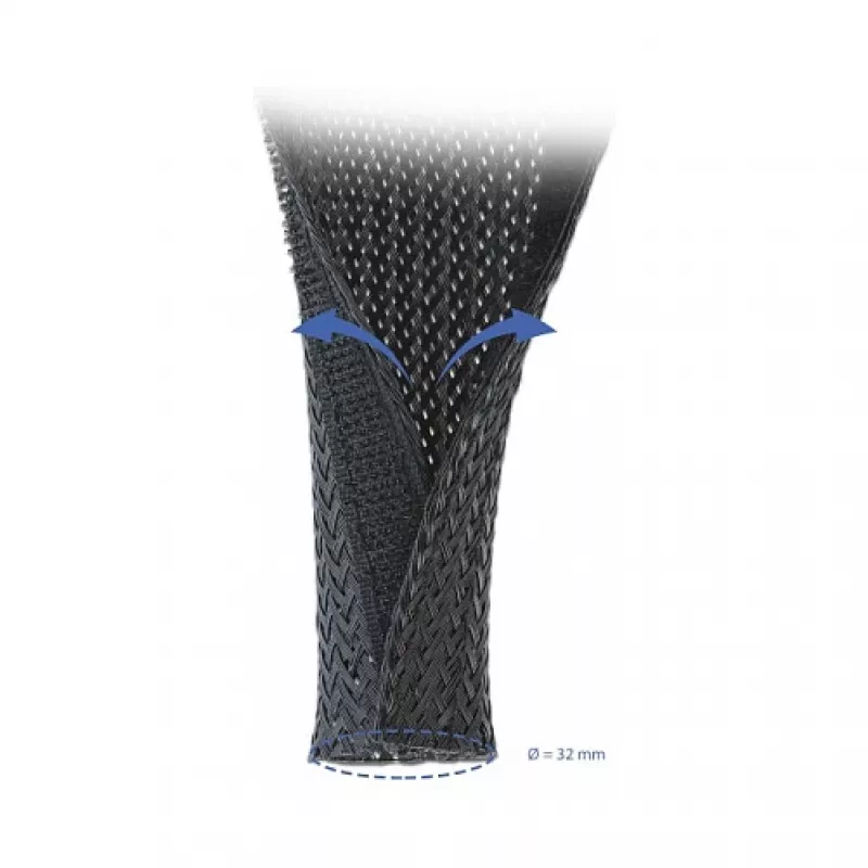Braided Sleeving DeLOCK 19059 10 m x 32 mm black