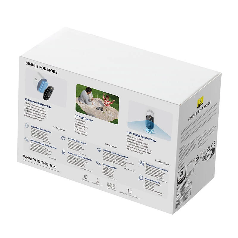 Surveillance Camera Baseus N1 Plus Outdoor Camera White