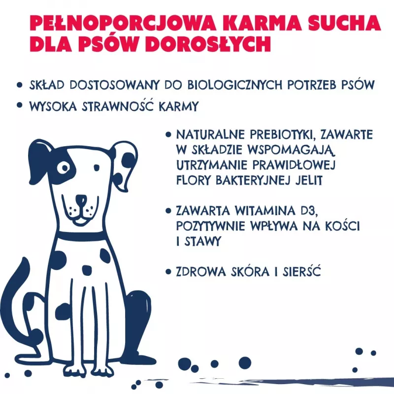 TEO Rich in beef - dry dog food - 15kg