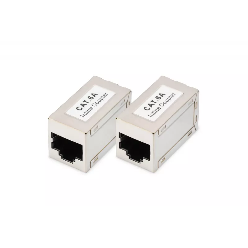 Digitus CAT 6A modular couplers shielded 2 pieces RJ-45 Gold contacts