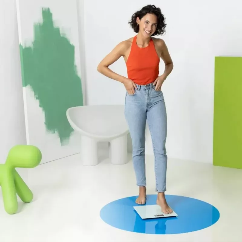 Ecomed by Medisana PS-72E personal scale - 150 kg, glass platform, white