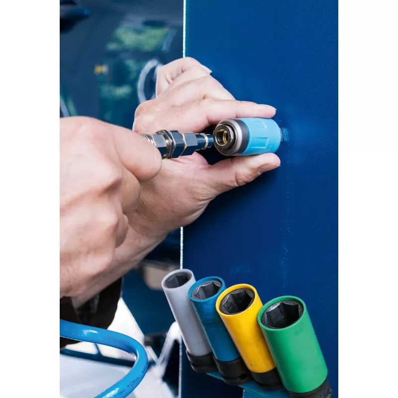 Safety coupling Hazet 9000-061 1/4 inch, rated 10 bar, quick-release pneumatic coupling
