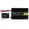 Power inverter Green Cell INV07, DC 12 V to AC 230 V, 300 W, 50 Hz, Type C plug, black