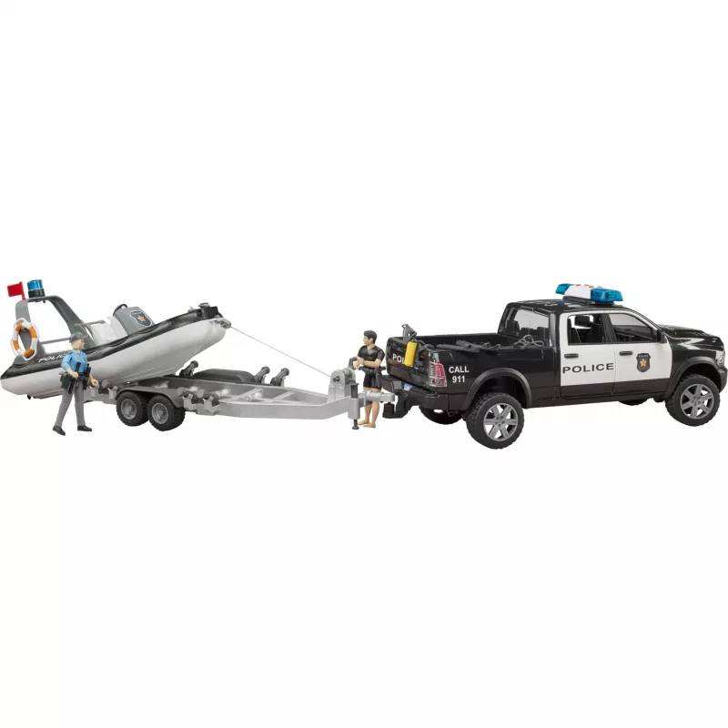 Dodge RAM 2500 Police Pickup with boat