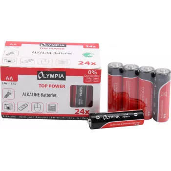 Household Battery AA Alkaline Olympia 40179
