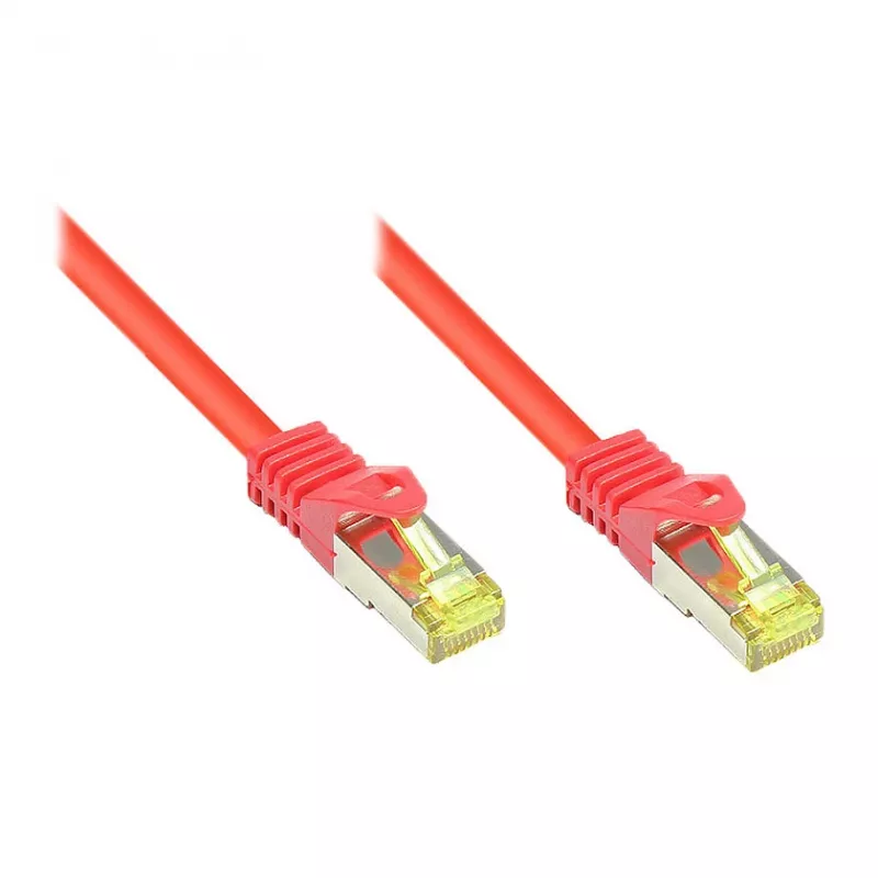 Good Connections Patch Cable m. Cat.7 Raw Cable Red 0,15m