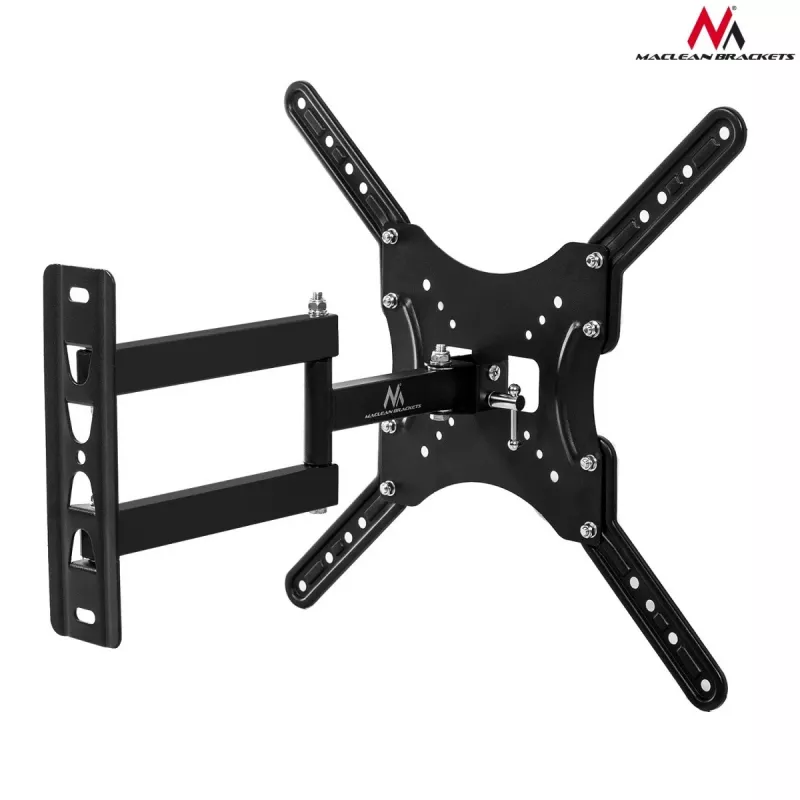 Wall TV mount Maclean MC-759 for 13–55 inch screens, 30 kg capacity, VESA 75x75–400x400, tilt and adjustable depth