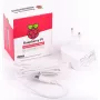Official White Raspberry Pi 5.1A/3A PSU, Power Supply White, Bulk