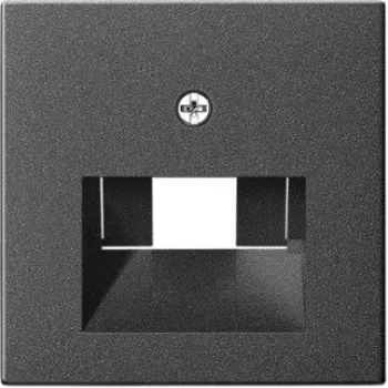 Wall plate/switch cover Gira 027028 Anthracite, conventional design, single gang