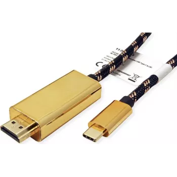 ROLINE 11.04.5847 USB-graphics adapter 3840 x 2160 Pixel Black - Gold (11.04.5847)
