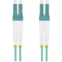 Patch cable helos LC multi-mode 1.5 m — fiber optic network cable, duplex LC connectors