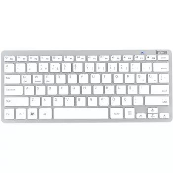 Wireless Keyboard Inca IBK-569BT Bluetooth 78 Keys Metallic Silver