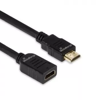 HDMI extension cable MediaRange MRCS256, HDMI 2.0, 18 Gbit/s, ARC, HDMI Type A male to female, 2 m, black