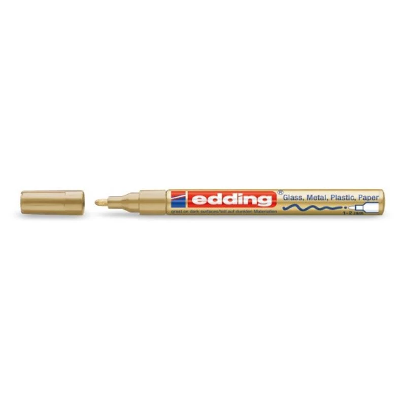 Edding 751 Gold Marker Gold White 1 mm