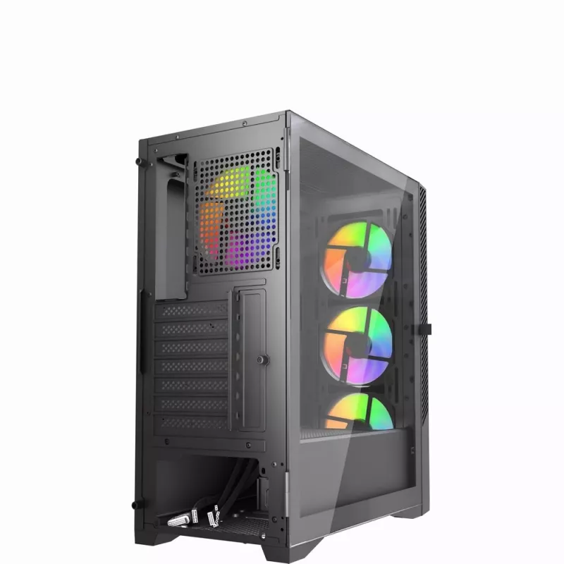 Gembird CCC-FC-900ARGB Gaming computer case Fornax 900, ATX, black