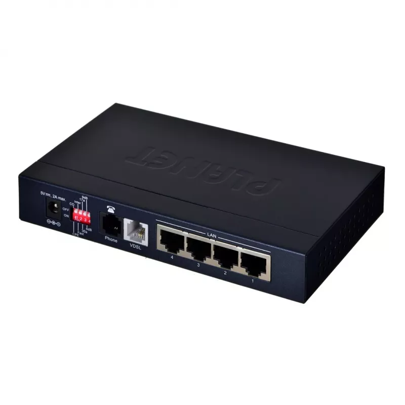 Network bridge PLANET VC-234 managed 4-port Fast Ethernet (10/100) rack-mount 1U, DC-in, 0.8 Gbit/s switching capacity
