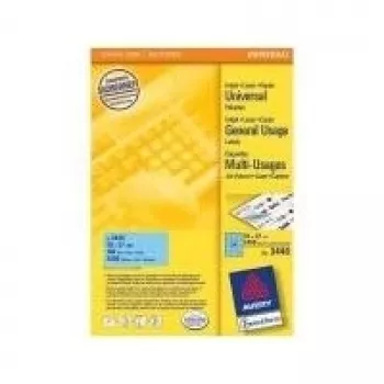 Self-adhesive printer label AVERY 3449 Blue 70 x 37 mm