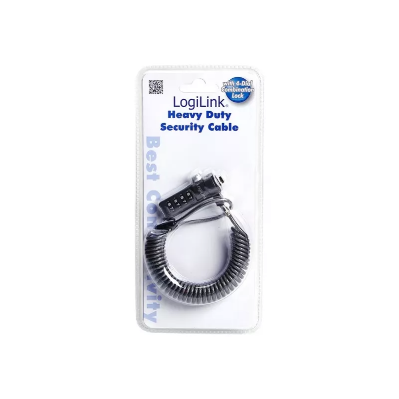 LogiLink NBS004 Cable Lock Black 1.8 M