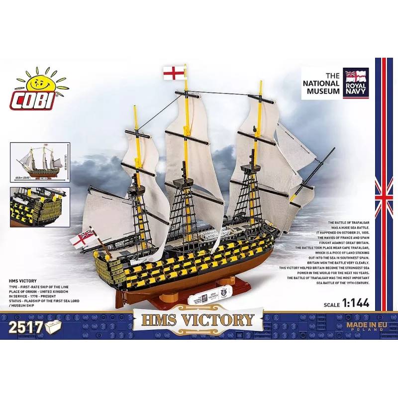 Building set Cobi HMS Victory — 2,517 pieces, detailed historic sailing ship model