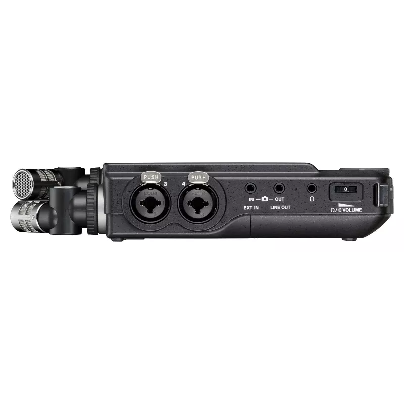 Portable multi-track audio recorder Tascam Portacapture X8 — 6‑channel, 24/32‑bit, up to 96 kHz, 4 XLR/TRS combo inputs, SD card, USB‑C, battery or mains