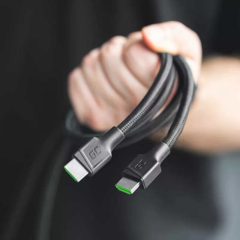 Green Cell HDGC02 HDMI-Cable 3 m HDMI Type A (Standard) Black (HDGC02)