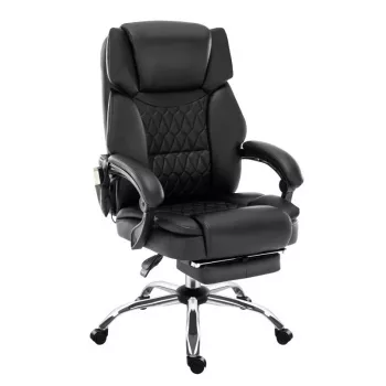 Office ergonomic swivel chair mark adler MA-BOSS 6.0, organic leather seat, adjustable height 47–55 cm, lumbar support, tilt Dual mechanism