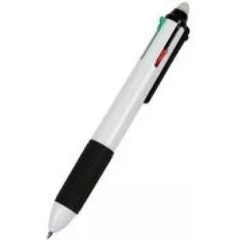 Ballpoint pen WEDO Vierfarb-Kugelschreiber 2564400 — erasable white with eraser