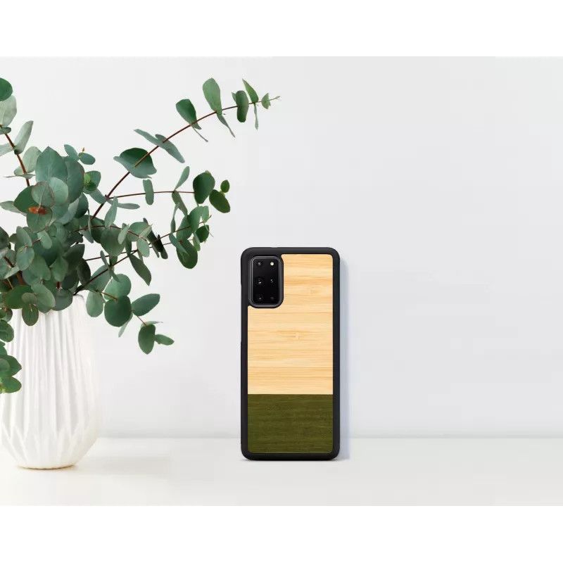 Phone case Man and Wood for Samsung Galaxy S20+ — bamboo, forest black