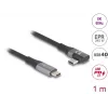USB Cable DeLOCK 81131 1m USB C Black 40 Gbit/s