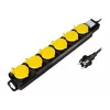 Power Extension LogiLink LPS256 1.5m 6 AC Outlets Outdoor Black Yellow