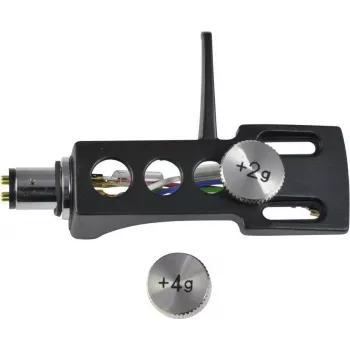 Headshell Omnitronic 10605263 with removable counterweights, black