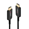 Lindy 20m Fibre Optic Hybrid Ultra High Speed HDMI Cable, 20 m, HDMI Type A (Standard), HDMI Type A (Standard), 48 Gbit/s, Audio Return Channel (ARC), Black