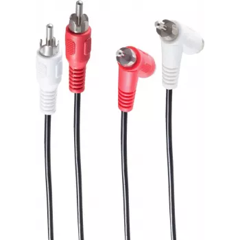 Audio cable ShiverPeaks BS40121 0.5 m 2 x RCA Black