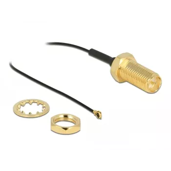 Antenna Cable DeLOCK RP-SMA jack bulkhead to I-PEX MHF 4 plug 0.81 35 cm