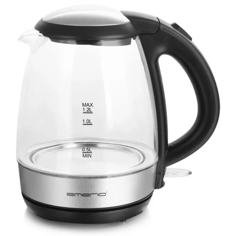 Electric kettle Emerio 1.2L 2200W Glass