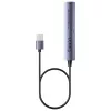 USB hub Unitek H1208CGY01 — 4-port USB 3.0 (5 Gbps), backwards compatible with USB 2.0, aluminium