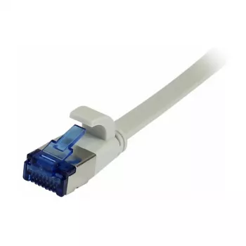 Synergy 21 Patch Cable RJ45, CAT6A 500Mhz, 0.15m, Grey, U/FTP, Flat, TPE(Superflex), AWG32, Synergy 21 - Cable Type U-FTP - Wire Pairs Foil-Shielded