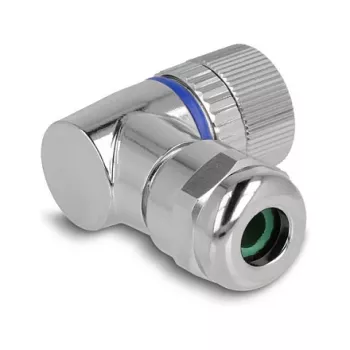 DeLOCK M12 Connector A-coded 4 pin female 90° angled metal