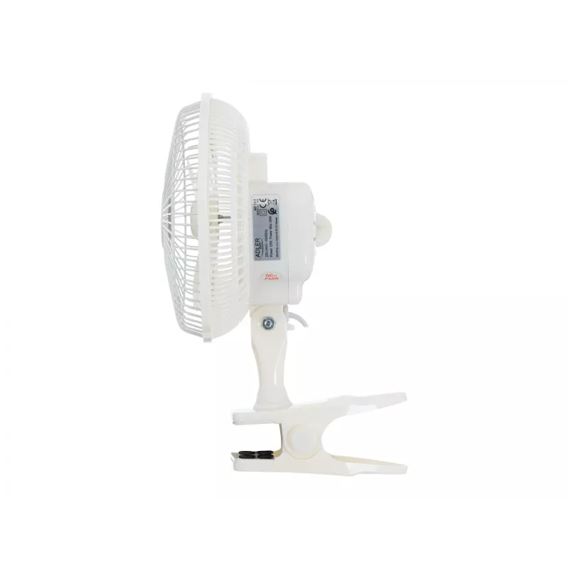 Adler | Fan with clip | AD 7317 | Table Fan | White | Diameter 15 cm | Number of speeds 2 | 30 W
