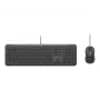 Wired USB Keyboard Logitech 920-013343 QWERTZ German layout Graphite