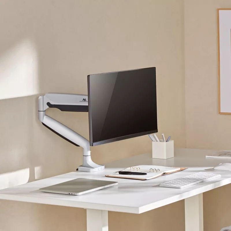 Monitor mount MACLEAN MC-969 double arm gas spring for 17–45 inch screens, max load 16 kg