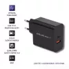 Power adapter QOLTEC 51716 — AC 220–240V to 20V 3A (63W), black, indoor universal charger