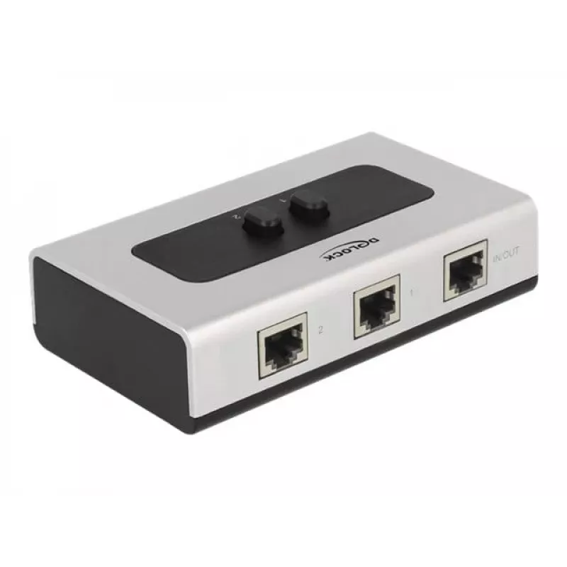 Hub DeLOCK 87673 1000 Mbit/s Black Grey