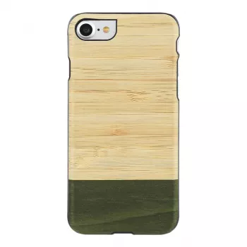 Phone case man and wood for iPhone 7/8 — bamboo forest black