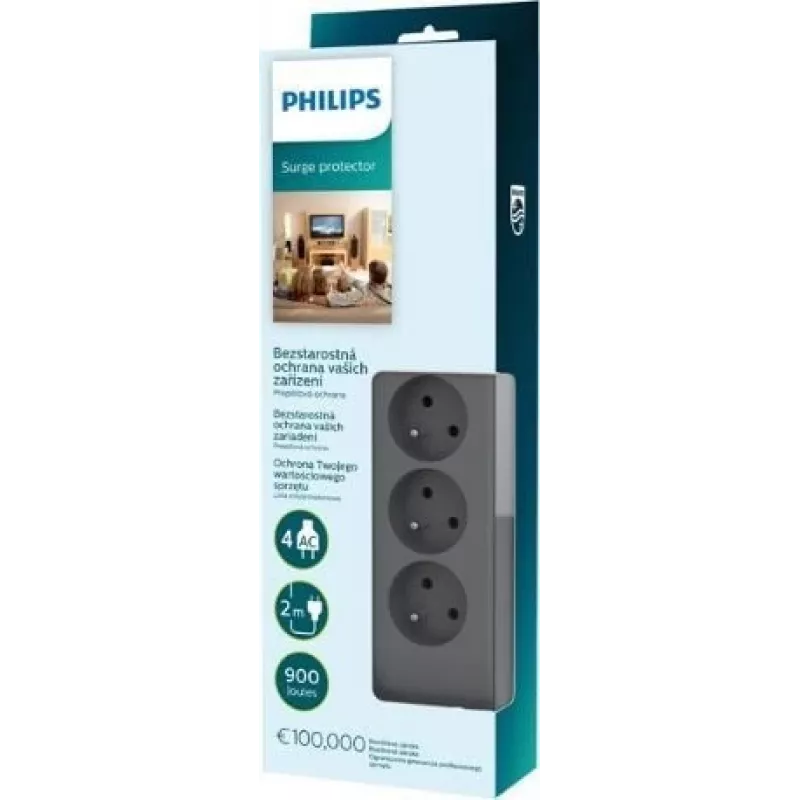 Surge protector Philips SPN3140A/60 — 14 outlets, 60 Hz