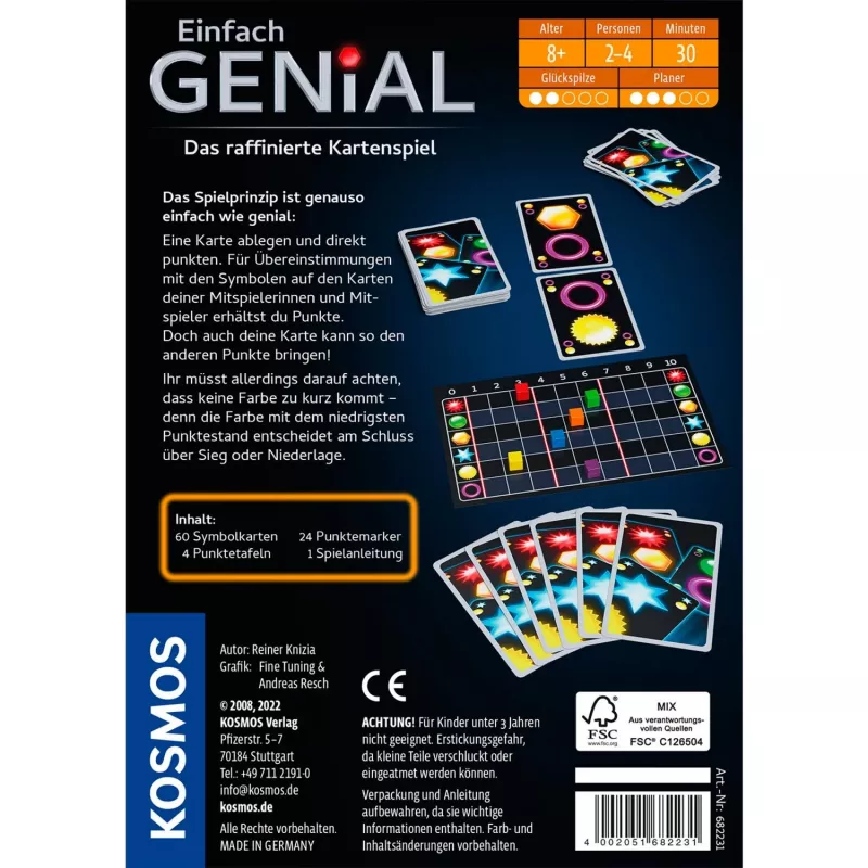 Kosmos 682231 board/card game 20 min Card exchange