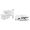 Vacuum sealer box ZWILLING 36807-007-0, plastic rectangular food container, 1.1 l & 2.3 l, airtight lockable lid, detachable, translucent white