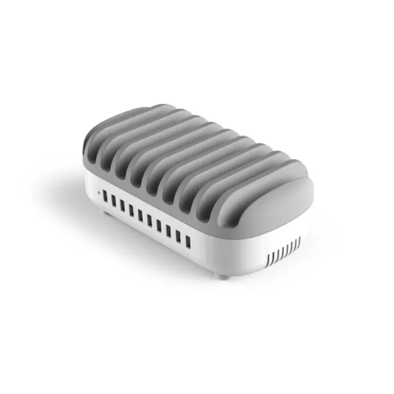 Compulocks 10 Ports USB Charging Dock Station With UK Plug - Charging Dock - 120 Watt - 2.4 A - 10 Output Ports (USB) - United Kingdom