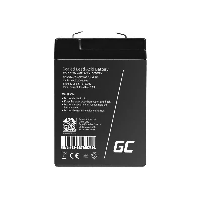 UPS battery Green Cell AGM02 — Sealed Lead Acid (VRLA) replacement for UPS systems