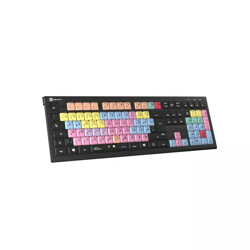 Logickeyboard ASTRA 2 USB QWERTZ Keyboard Black Full-size 108 Keys